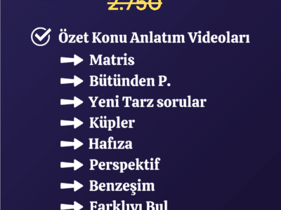 Bilsem Genel Yetenek TABLET SINAVI 6 Aylık Online Paket